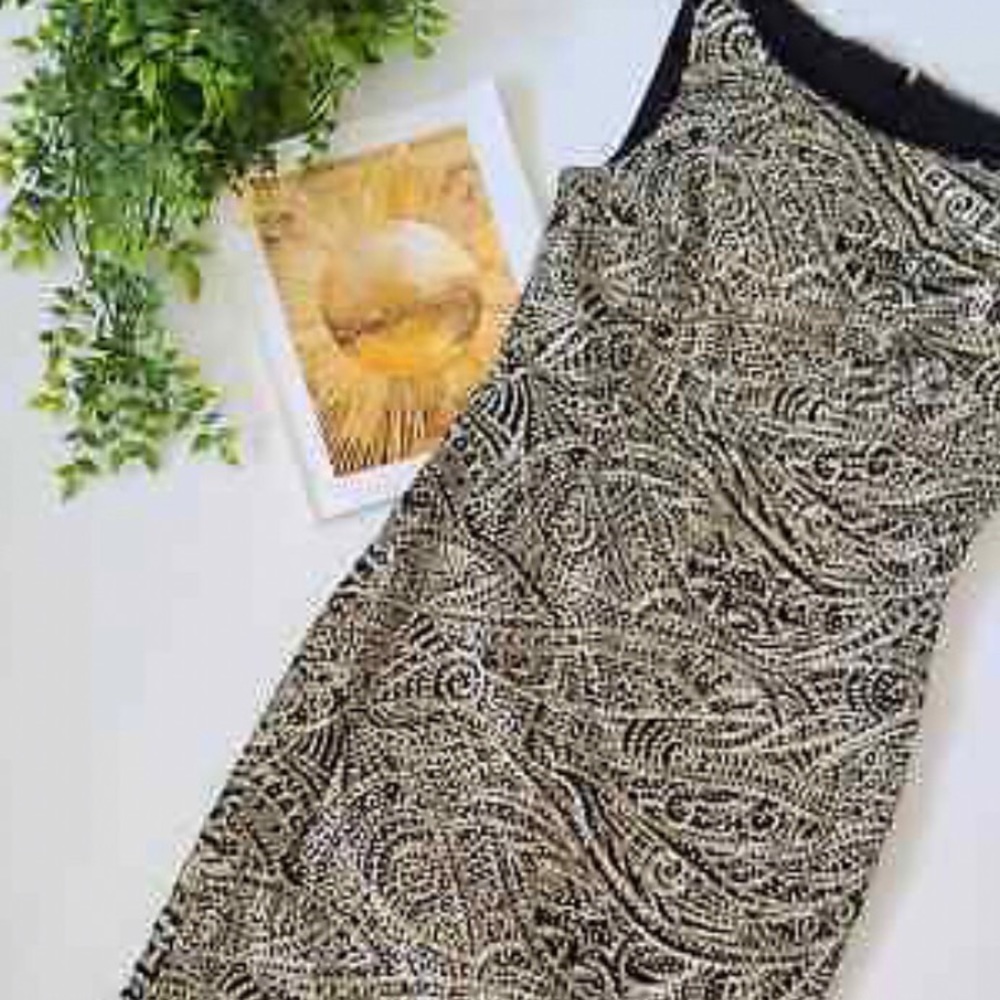 Alex Marie Gatsby Night Embroidered Sequin Paisley Textured Sheath Dress
